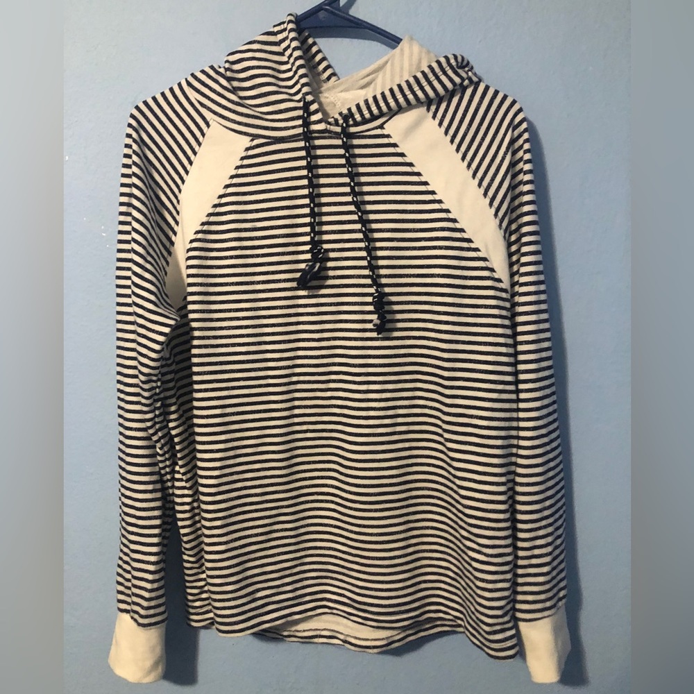 Navy Blue striped sailor’s hoodie 🐠 🛥️